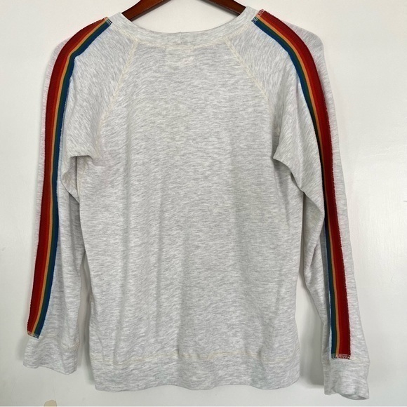 Monrow long sleeved shirt size extra small gray rainbow - Picture 1 of 5